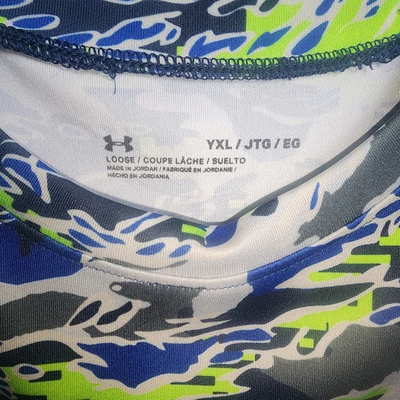 Under Armour Short Sleeve Shirt, Boy's XL - Picture 3 of 3